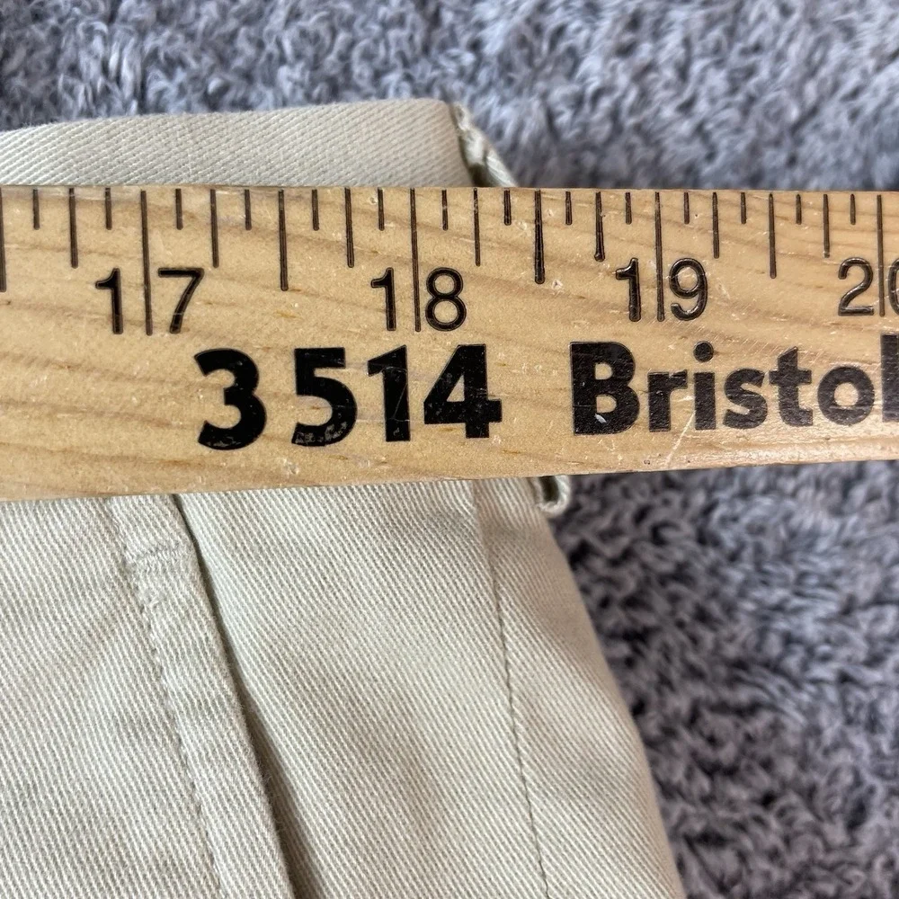 Polo Ralph Lauren Suffield Pants Size 36x32 Beige Flat Front Chino Khakis Preppy